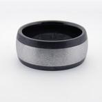 Thick Chrome Stripe Ring // Matte (6)
