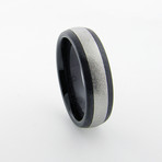 Thin Chrome Stripe Ring // Matte (6)