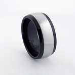 Thick Chrome Stripe Ring // Polished (6)