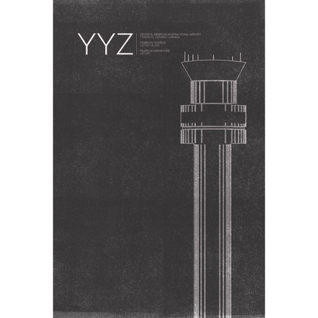 YYZ Tower // Toronto (Print 18"L x 12"W)