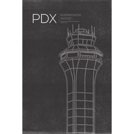 PDX Tower // Portland (Print 18"L x 12"W)