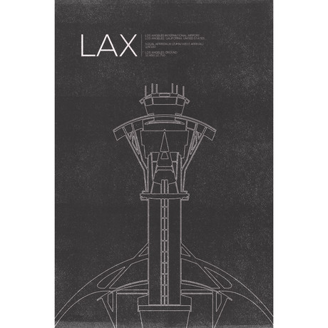 LAX Tower // Los Angeles (Print 18"L x 12"W)