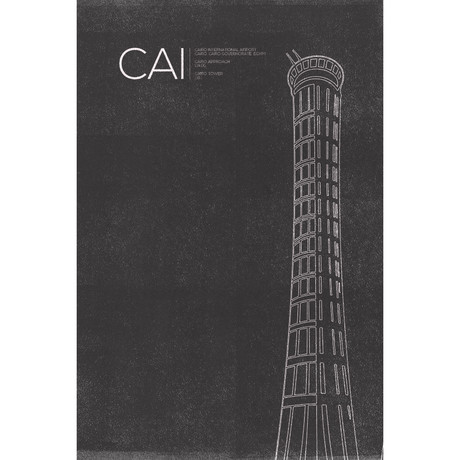 CAI Tower // Cairo (Print 18"L x 12"W)