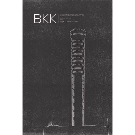 BKK Tower // Bangkok (Print 18"L x 12"W)