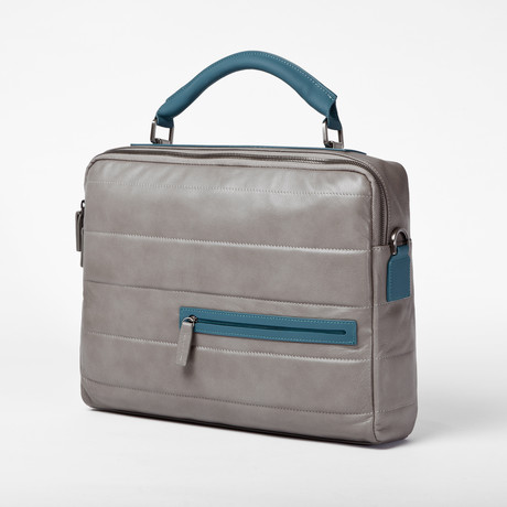 Award Collection Briefcase // Small (Grey + Blue)