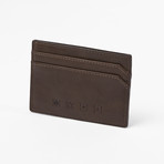 Michael Wong Men's Wallet // 4-Card Small (Brown)