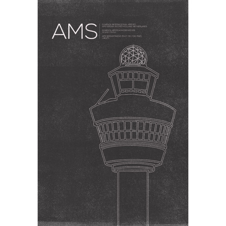 AMS Tower // Amsterdam (Print 18"L x 12"W)