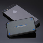 LITHIUMCARD  //  Titanium + Blue (Apple Lightning)