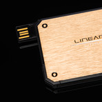 LITHIUMCARD  //  Gold + Black (Apple Lightning)