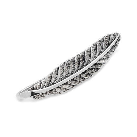 Sterling Feather Tie Bar