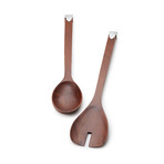 Normandy Rosewood Salad Set with Banded Ends