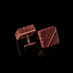 Stacked Mahogany Cufflinks