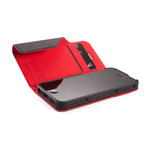 iPhone 5 Soft-Tec Wallet (Black + Red)