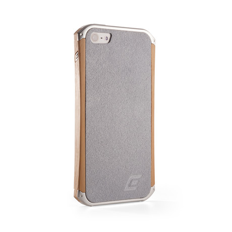 Ronin Case with Bamboo Side Rails for iPhone 5 // Silver