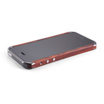 Ronin Case with Cocobolo Side Rails for iPhone 5 // Gun Metal