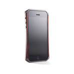 Ronin Case with Cocobolo Side Rails for iPhone 5 // Gun Metal