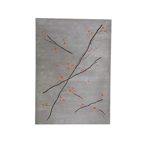 Inari // Grey + Orange (5'6"L x 7'10"W)