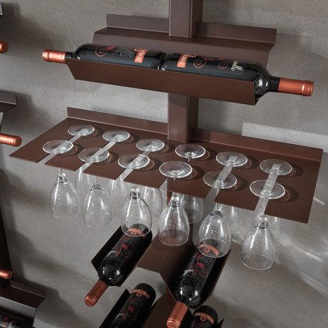 Dionisio! Wine Bottle and Glass Rack
