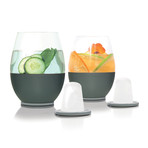 Dimple // Stemless Wine Glass Set with 4 Dimple Refills