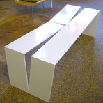 Divide Bench (Gloss White)