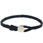 Fishtail Button Bracelet // Black (7.5"L)