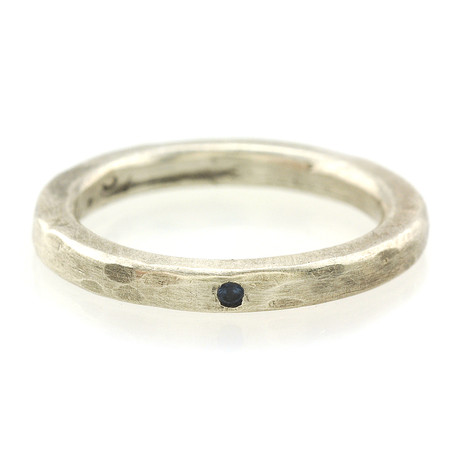 Single Sapphire Ring (Size 8)