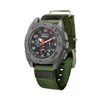 Gun Metal Finish Titanium Patriot + Black Rubber Strap