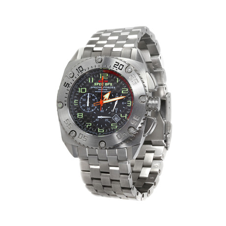 Silver Patriot + Black Rubber Strap