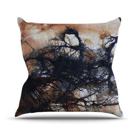 Looking For Water // Throw Pillow (16"L x 16"W)
