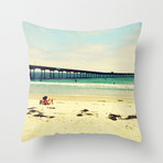 Watching The Surfers Pillow Case