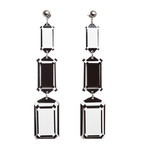 Vectory Emerald Earrings (Black)