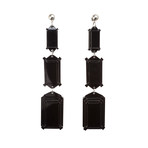 Vectory Emerald Earrings (Black)