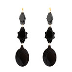 Vectory Oval Earrings (Black)