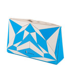 Vectory Kaleidoscopic Clutch (Grey & Cyan)