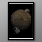 The Pixelated Universe: The Planet Mars // 13"x19"