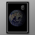 The Pixelated Universe: The Planet Earth // 13"x19"