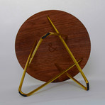 Delta Side Stool (Black Walnut // Stainless Steel)