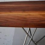 Delta Bench (Black Walnut // Stainless Steel)