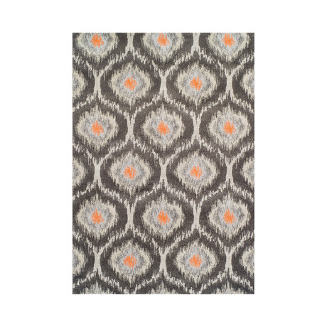 Modern Grey Ikat Pewter (3'3 x 5'3")