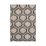 Modern Grey Ikat Pewter (3'3 x 5'3")