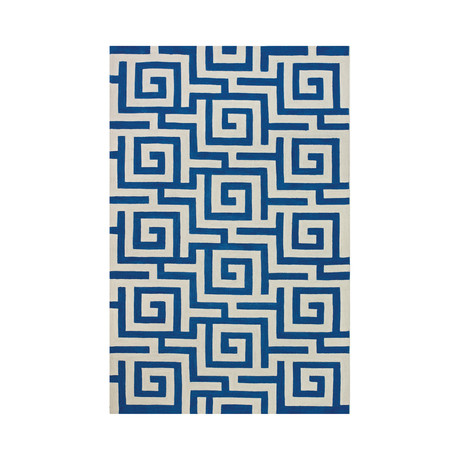 Infinity Scroll Cobalt (5' x 7'6")