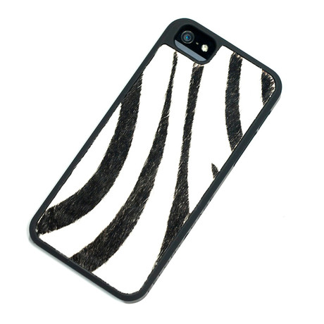 Zebra on Matte Black // iPhone 5/5s