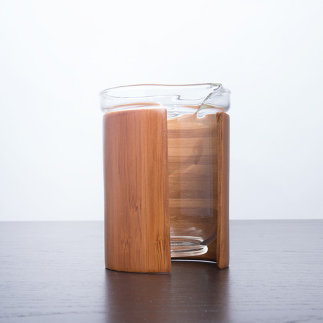 Tea pitcher with Bamboo Sleeve // 8oz