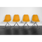 ARTIKA Wool Dining Chairs // Set of 4 Yellow (ARTIKA A)