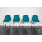 ARTIKA Wool Dining Chairs // Set of 4 Teal (ARTIKA A)