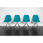 ARTIKA Wool Dining Chairs // Set of 4 Teal (ARTIKA A)