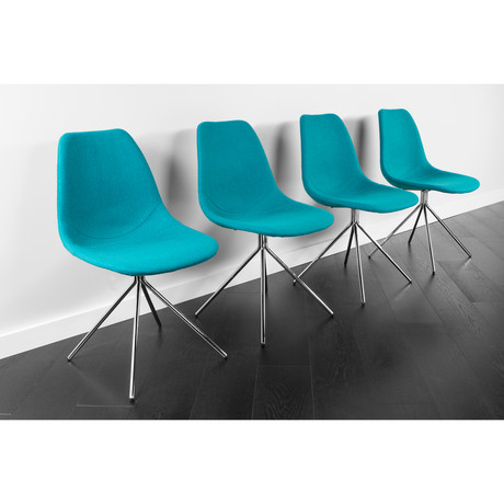 ARTIKA Wool Dining Chairs // Set of 4 Teal (ARTIKA A)