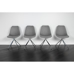 ARTIKA Wool Dining Chairs // Set of 4 Gray (ARTIKA A)