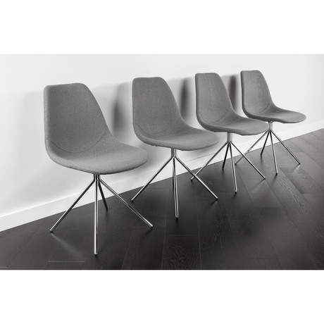 ARTIKA Wool Dining Chairs // Set of 4 Gray (ARTIKA A)