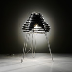 Faretto Table Lamp (Black + Silver)
